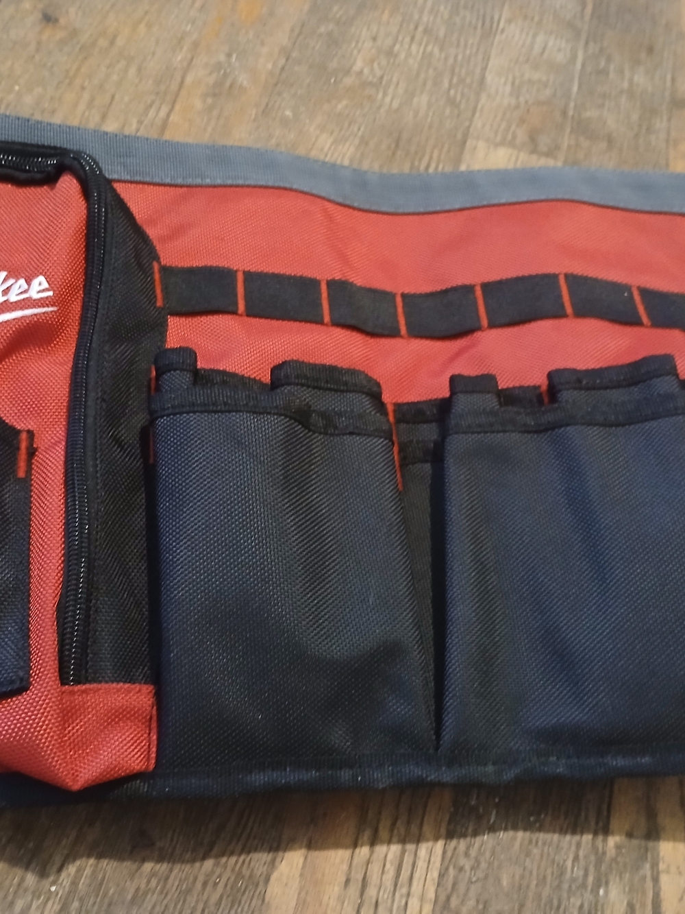 Red and Black Tool Organizer Waist Pouch